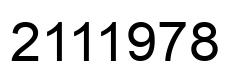 Number 2111978 black image