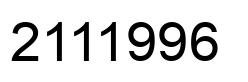 Number 2111996 black image