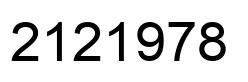 Number 2121978 black image