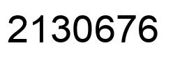 Número 2130676 imagen negro