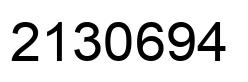 Número 2130694 imagen negro