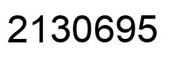 Number 2130695 black image