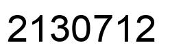 Number 2130712 black image