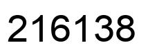 Número 216138 imagen negro