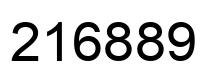 Number 216889 black image
