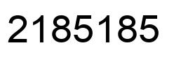 Número 2185185 imagen negro