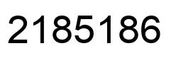 Number 2185186 black image