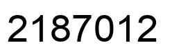 Número 2187012 imagen negro