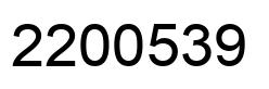 Number 2200539 black image