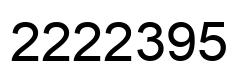 Número 2222395 imagen negro