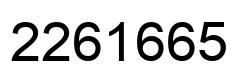 Number 2261665 black image