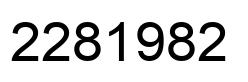Number 2281982 black image