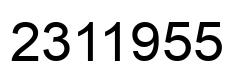 Número 2311955 imagen negro