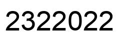 Número 2322022 imagen negro