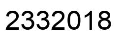 Número 2332018 imagen negro