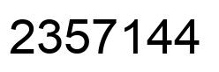 Número 2357144 imagen negro