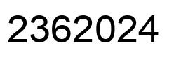 Número 2362024 imagen negro
