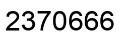 Number 2370666 black image