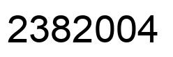 Number 2382004 black image