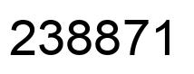 Number 238871 black image