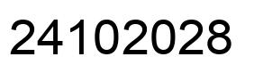 Number 24102028 black image