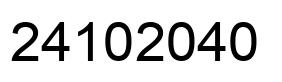 Number 24102040 black image