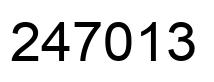 Número 247013 imagen negro