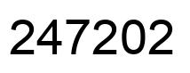 Número 247202 imagen negro