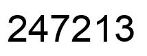 Número 247213 imagen negro