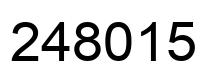 Number 248015 black image