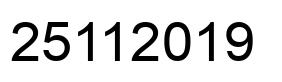 Number 25112019 black image