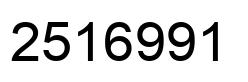 Número 2516991 imagen negro