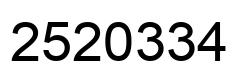 Número 2520334 imagen negro