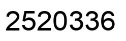 Número 2520336 imagen negro
