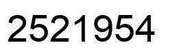 Número 2521954 imagen negro