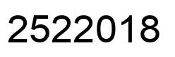Number 2522018 black image