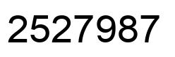 Número 2527987 imagen negro