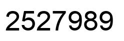 Número 2527989 imagen negro