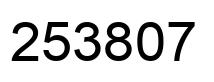 Número 253807 imagen negro