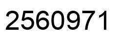 Número 2560971 imagen negro