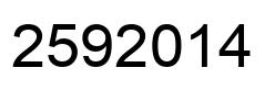 Number 2592014 black image
