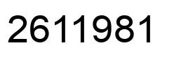 Número 2611981 imagen negro