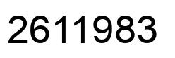 Número 2611983 imagen negro