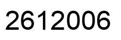 Número 2612006 imagen negro