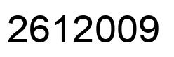 Número 2612009 imagen negro