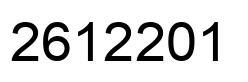 Number 2612201 black image