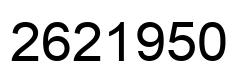 Número 2621950 imagen negro