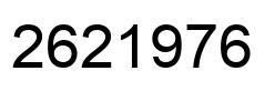 Número 2621976 imagen negro
