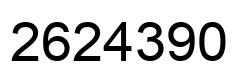 Number 2624390 black image