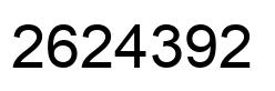 Number 2624392 black image